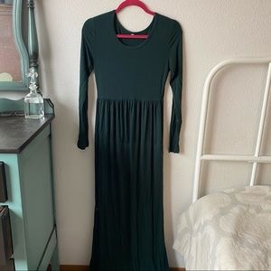 Hunter Green Maxi Dress
